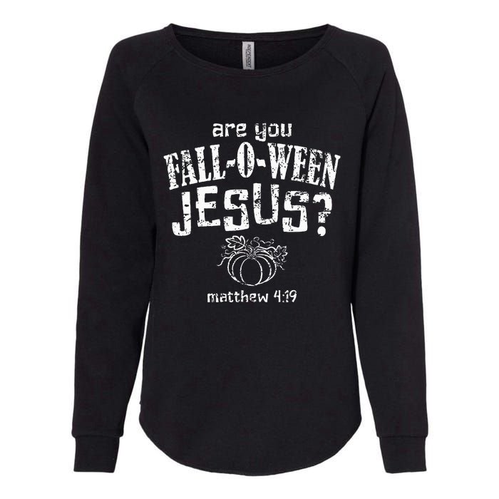 Christian Halloween Fall O Ween Jesus Womens California Wash Sweatshirt