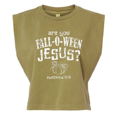 Christian Halloween Fall O Ween Jesus Garment-Dyed Women's Muscle Tee