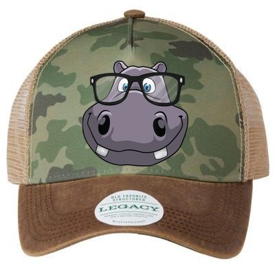 Cool Hippo For Reading Hippopotamus Zoo Legacy Tie Dye Trucker Hat