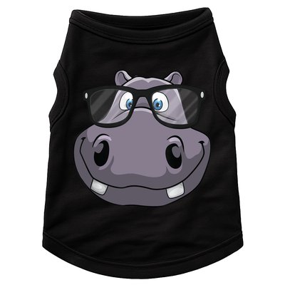 Cool Hippo For Reading Hippopotamus Zoo Doggie Tank