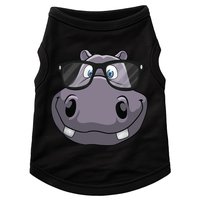 Cool Hippo For Reading Hippopotamus Zoo Doggie Tank
