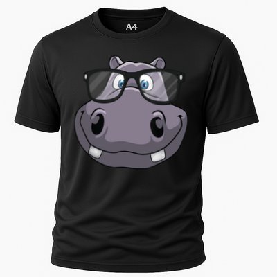 Cool Hippo For Reading Hippopotamus Zoo Performance Shirt