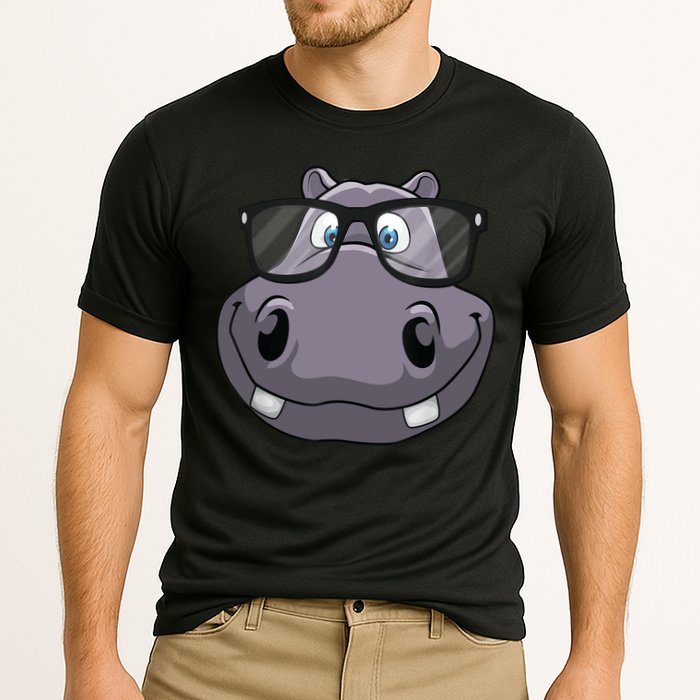 Cool Hippo For Reading Hippopotamus Zoo Performance Shirt