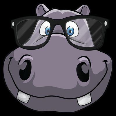 Cool Hippo For Reading Hippopotamus Zoo T-Shirt