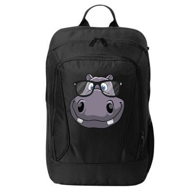 Cool Hippo For Reading Hippopotamus Zoo City Backpack