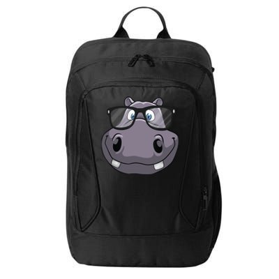 Cool Hippo For Reading Hippopotamus Zoo City Backpack