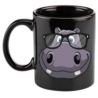 Cool Hippo For Reading Hippopotamus Zoo 11oz C Handle Ceramic Mug