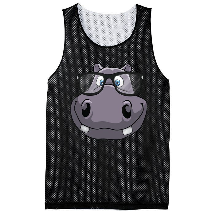 Cool Hippo For Reading Hippopotamus Zoo Mesh Reversible Basketball Jersey Tank