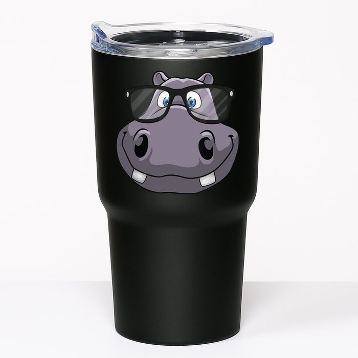 Cool Hippo For Reading Hippopotamus Zoo Tumbler
