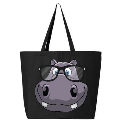 Cool Hippo For Reading Hippopotamus Zoo 25L Jumbo Tote