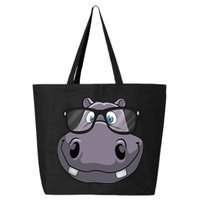 Cool Hippo For Reading Hippopotamus Zoo 25L Jumbo Tote