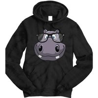 Cool Hippo For Reading Hippopotamus Zoo Tie Dye Hoodie