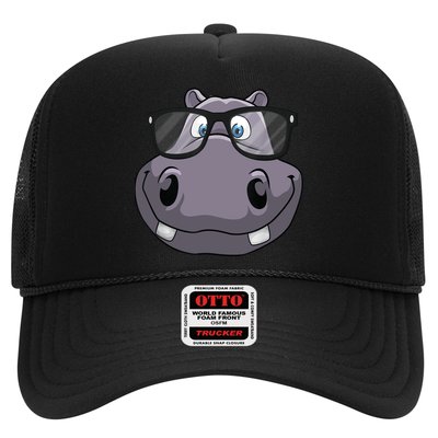 Cool Hippo For Reading Hippopotamus Zoo Trucker Hat