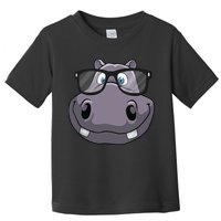 Cool Hippo For Reading Hippopotamus Zoo Toddler T-Shirt