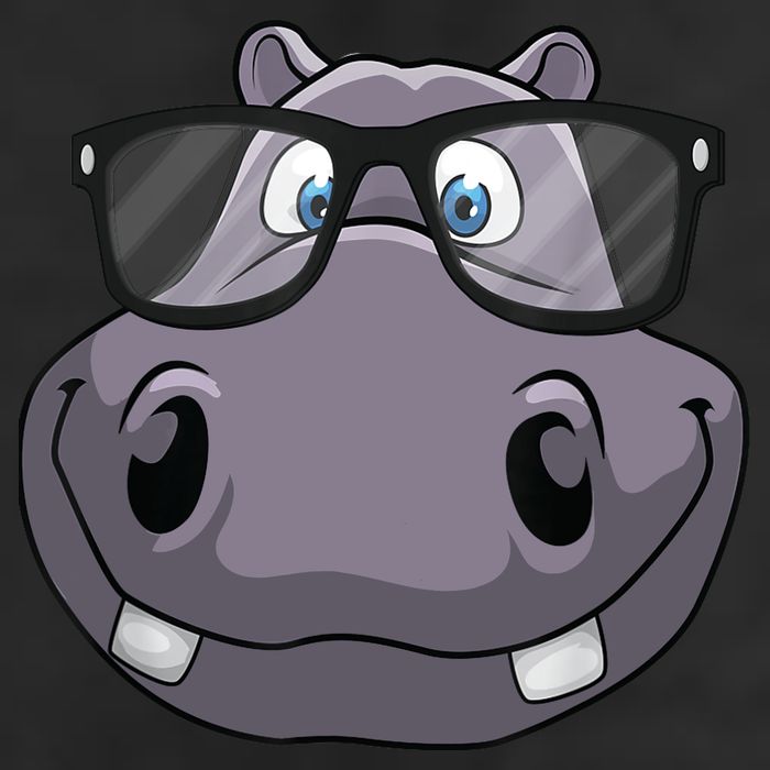 Cool Hippo For Reading Hippopotamus Zoo Microfiber Hand Towel
