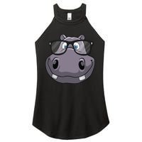Cool Hippo For Reading Hippopotamus Zoo Women's Perfect Tri Rocker Tank