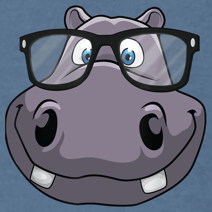 Cool Hippo For Reading Hippopotamus Zoo Garment-Dyed Sweatshirt