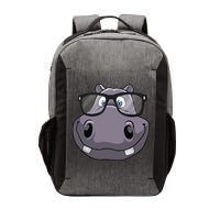 Cool Hippo For Reading Hippopotamus Zoo Vector Backpack
