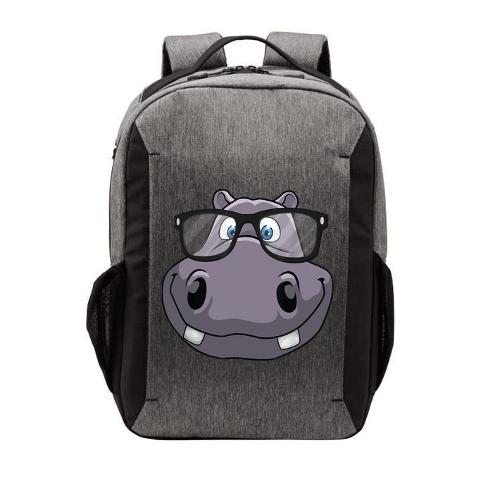 Cool Hippo For Reading Hippopotamus Zoo Vector Backpack