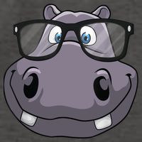 Cool Hippo For Reading Hippopotamus Zoo Vector Backpack