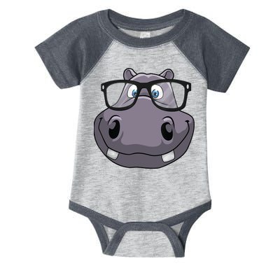 Cool Hippo For Reading Hippopotamus Zoo Infant Baby Jersey Bodysuit