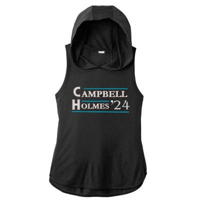 Campbell Holmes For President Ladies PosiCharge Tri-Blend Wicking Draft Hoodie Tank