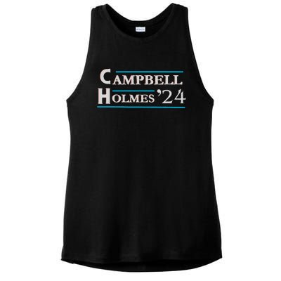 Campbell Holmes For President Ladies PosiCharge Tri-Blend Wicking Tank