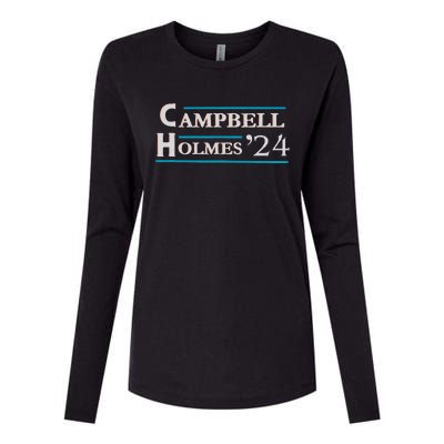 Campbell Holmes For President Womens Cotton Relaxed Long Sleeve T-Shirt