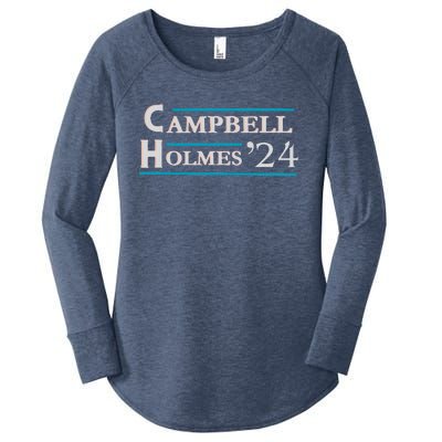 Campbell Holmes For President Women's Perfect Tri Tunic Long Sleeve Shirt