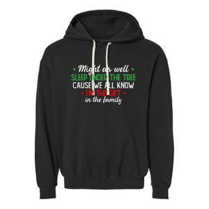 Christmas Humor Favorite Person Funny Christmas Garment-Dyed Fleece Hoodie