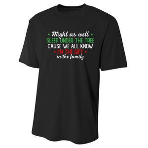 Christmas Humor Favorite Person Funny Christmas Performance Sprint T-Shirt