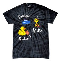 Cruising Hiding Finding Rubber Ducks Passport Scavanger Hunt Tie-Dye T-Shirt