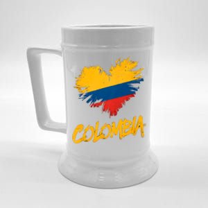 Colombia Heart Flag Beer Stein