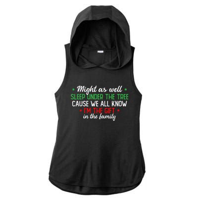 Christmas Humor Favorite Person Funny Christmas Ladies PosiCharge Tri-Blend Wicking Draft Hoodie Tank