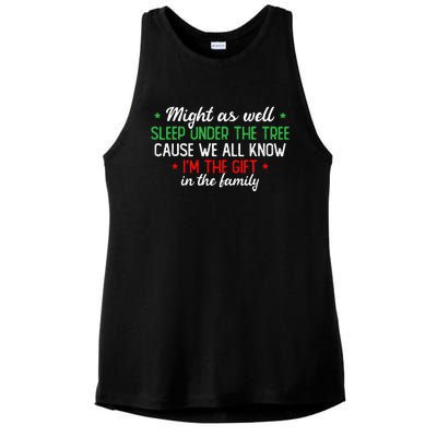 Christmas Humor Favorite Person Funny Christmas Ladies PosiCharge Tri-Blend Wicking Tank