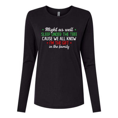 Christmas Humor Favorite Person Funny Christmas Womens Cotton Relaxed Long Sleeve T-Shirt