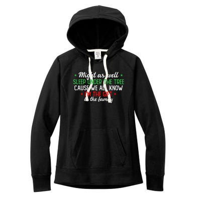 Christmas Humor Favorite Person Funny Christmas Women's Fleece Hoodie