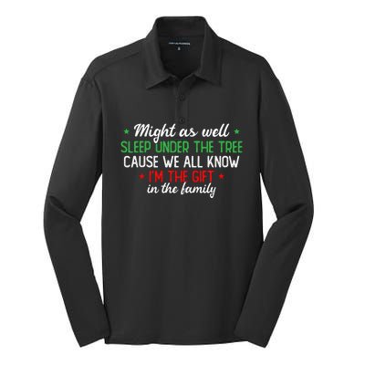 Christmas Humor Favorite Person Funny Christmas Silk Touch Performance Long Sleeve Polo