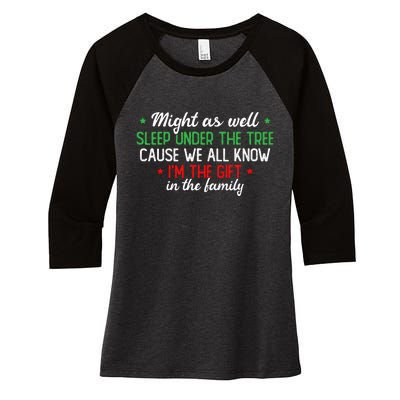 Christmas Humor Favorite Person Funny Christmas Women's Tri-Blend 3/4-Sleeve Raglan Shirt