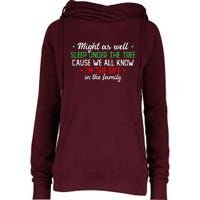 Christmas Humor Favorite Person Funny Christmas Womens Funnel Neck Pullover Hood