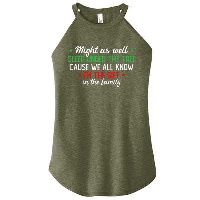 Christmas Humor Favorite Person Funny Christmas Women's Perfect Tri Rocker Tank