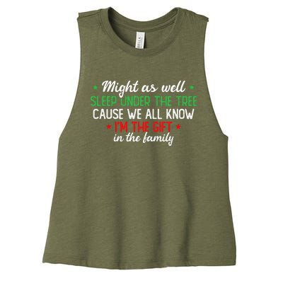 Christmas Humor Favorite Person Funny Christmas Women's Racerback Cropped Tank