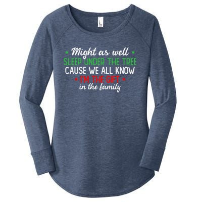 Christmas Humor Favorite Person Funny Christmas Women's Perfect Tri Tunic Long Sleeve Shirt