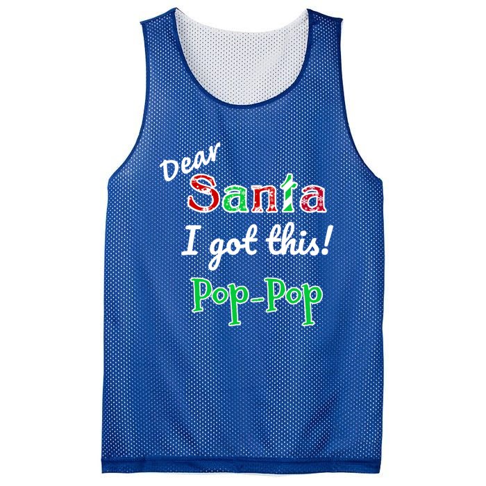 Christmas Holiday Family Santa PoppopS Got This Great Gift Mesh Reversible Basketball Jersey Tank