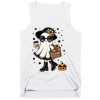 Cute Halloween For Women Halloween Ghost Coffee Tank Top