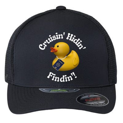 Cruising Hiding Finding Rubber Ducks Passport Hunt Hide Find Flexfit Unipanel Trucker Cap