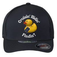 Cruising Hiding Finding Rubber Ducks Passport Hunt Hide Find Flexfit Unipanel Trucker Cap