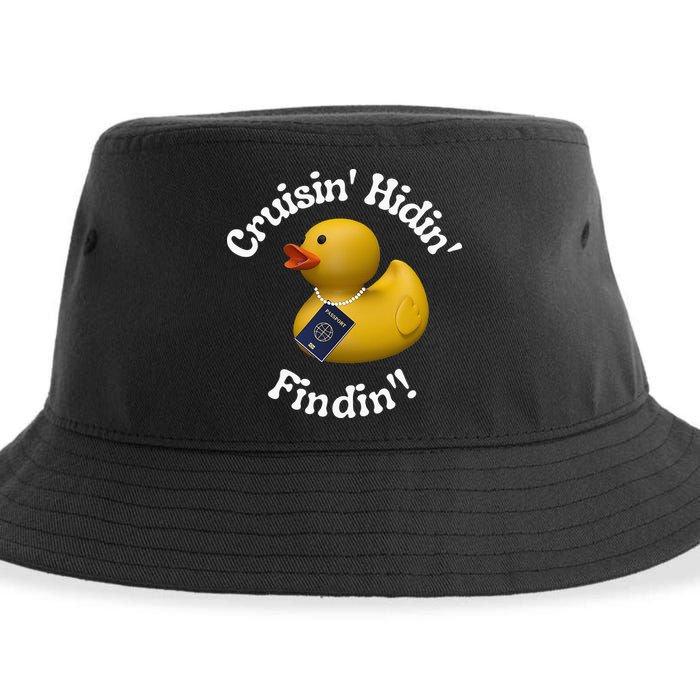 Cruising Hiding Finding Rubber Ducks Passport Hunt Hide Find Sustainable Bucket Hat