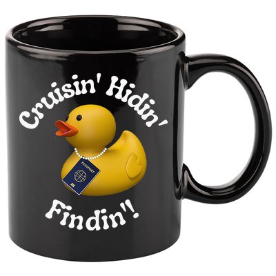 Cruising Hiding Finding Rubber Ducks Passport Hunt Hide Find 11oz C Handle Ceramic Mug