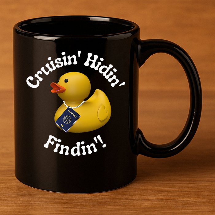 Cruising Hiding Finding Rubber Ducks Passport Hunt Hide Find 11oz C Handle Ceramic Mug